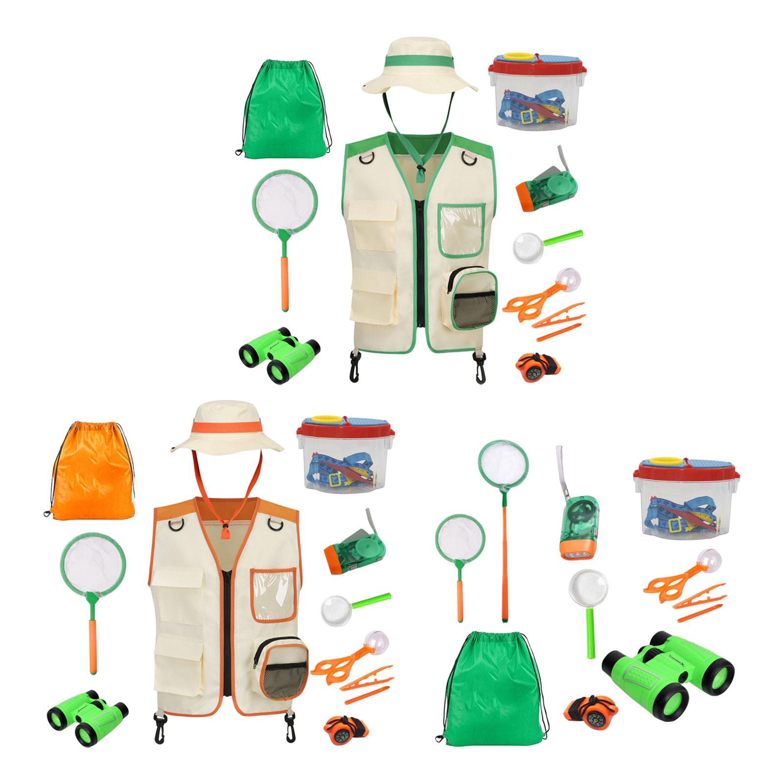 Outdoor Adventure Kit For Kids - Kids Cargo Vest for Outdoor Adventure