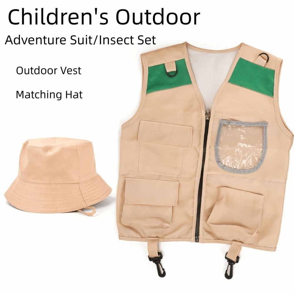 Multicolor Explorer Hat Vest D - Outdoor Adventure Kit For Kids recension och pris